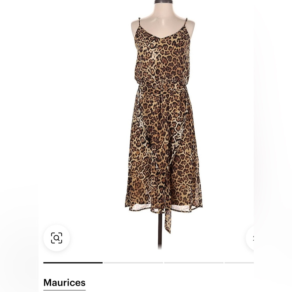 Maurices Brown Leopard Print Dress